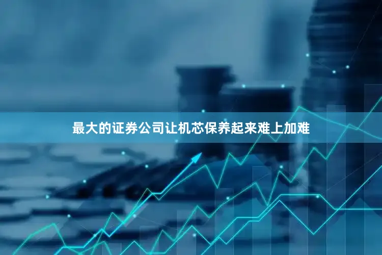 最大的证券公司让机芯保养起来难上加难